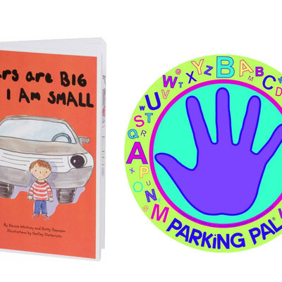 Parking pal hand car magnet alphabet design with kids safety book