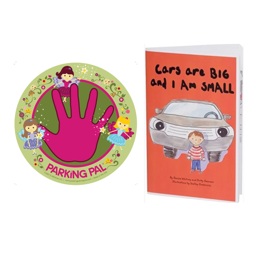 Fairy Parking Pal magnet with Cars are Big and I am Small book combo pack