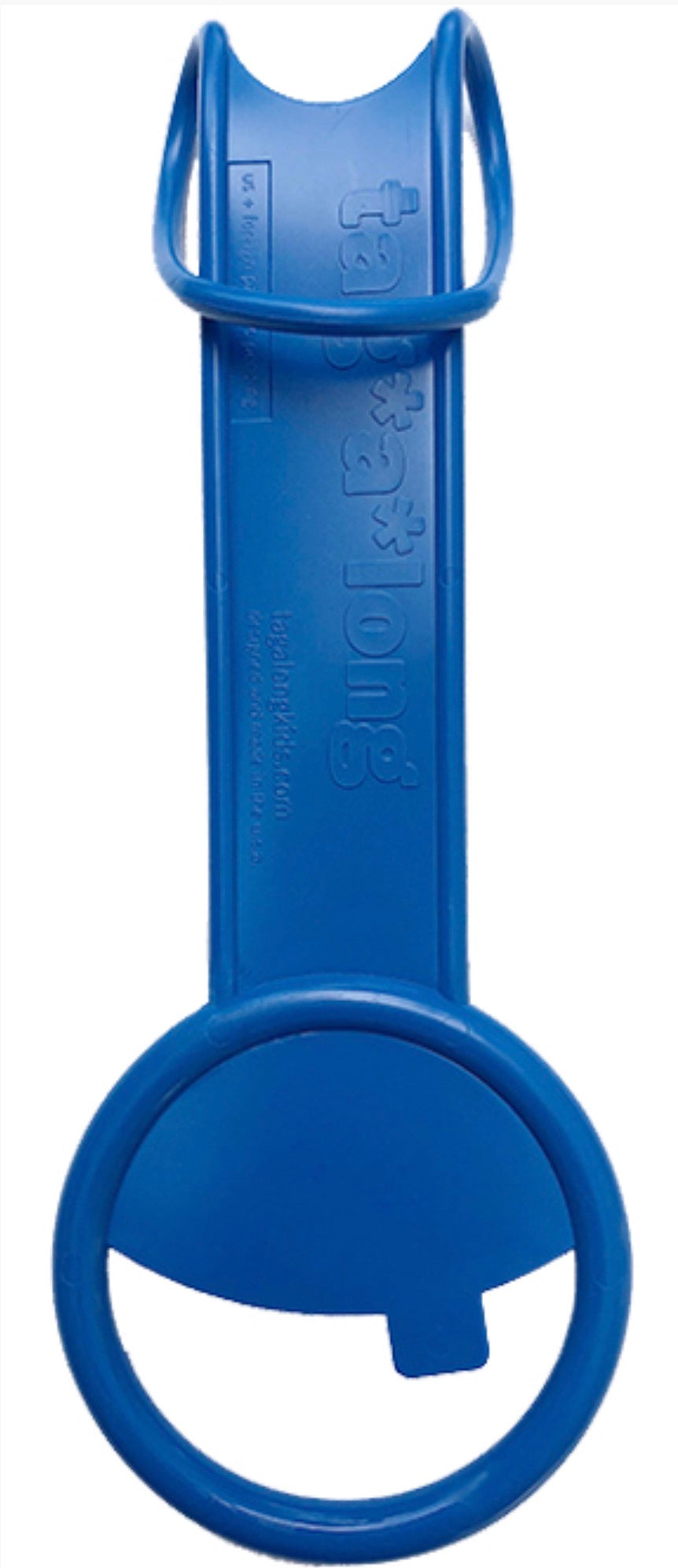 Blue tag-a-long safety handle for kids