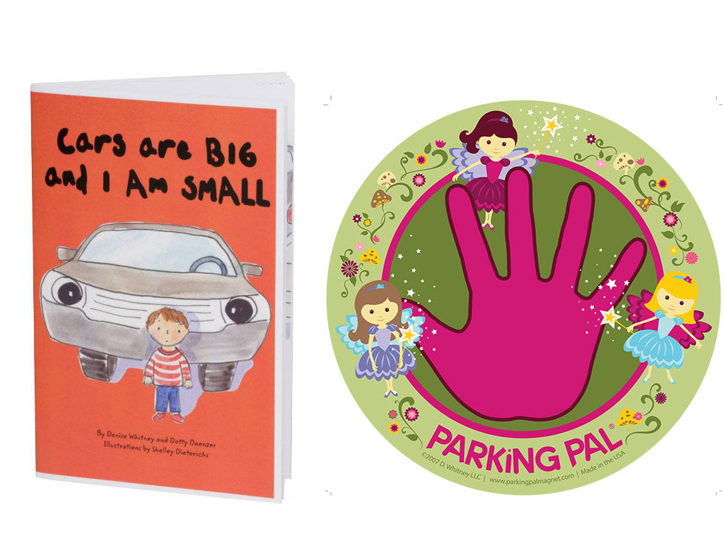Fairy princess parking pal hand print car magnet with toddler safety around cars book