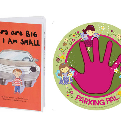 Fairy princess parking pal hand print car magnet with toddler safety around cars book