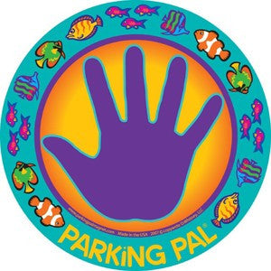 purple fish memo palm print hand magnet toddler safety